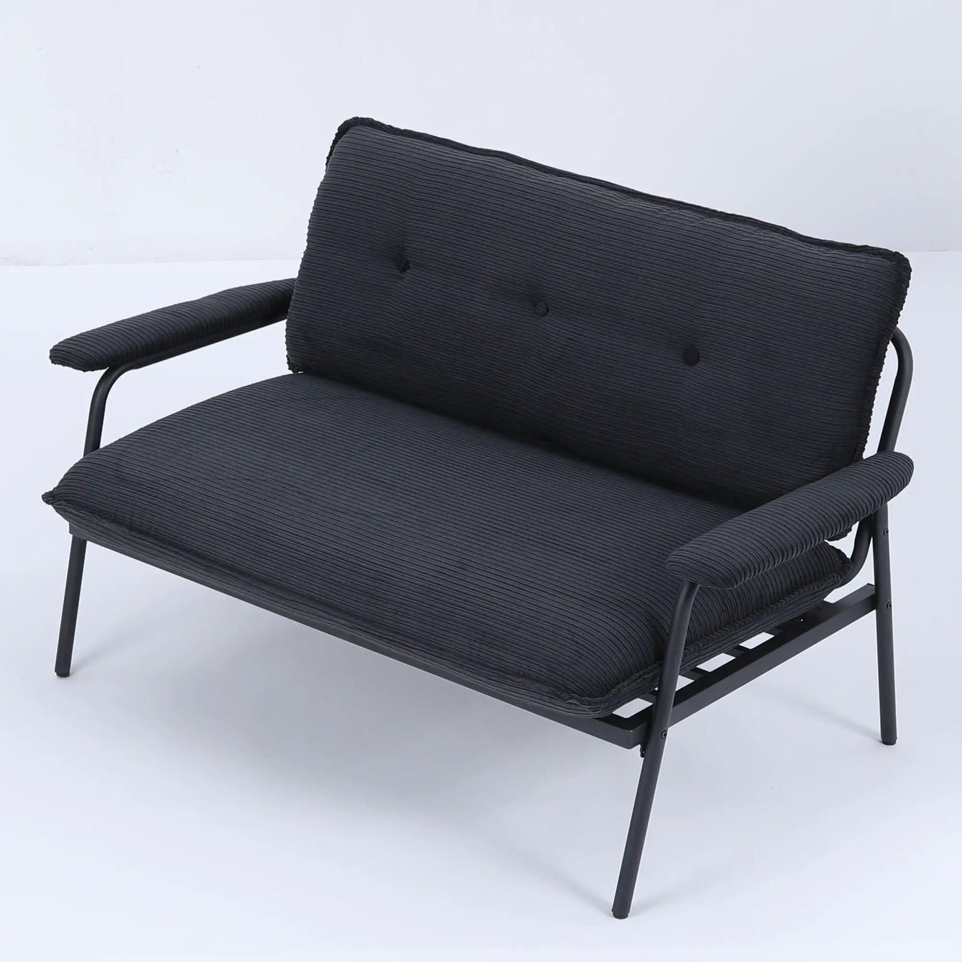 Modern Metal Frame Sofa With Sponge Filling For Compact Spaces And Versatile Use by HouseOfZazla