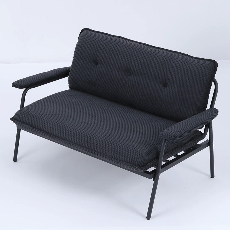 Modern Metal Frame Sofa With Sponge Filling For Compact Spaces And Versatile Use by HouseOfZazla