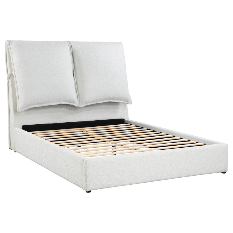 Gwendoline Upholstered Queen Panel Bed White by Unique Piece Furniture