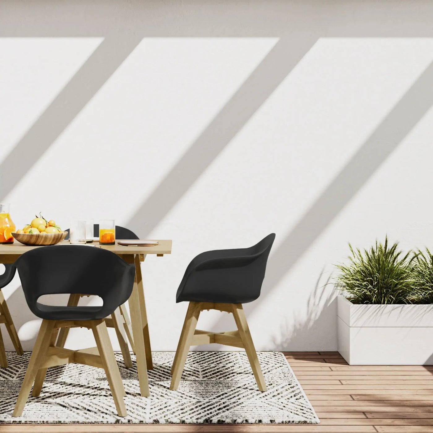 Kona - Outdoor Dining Chair In Plastic (Set of 2) by Unique Piece Furniture