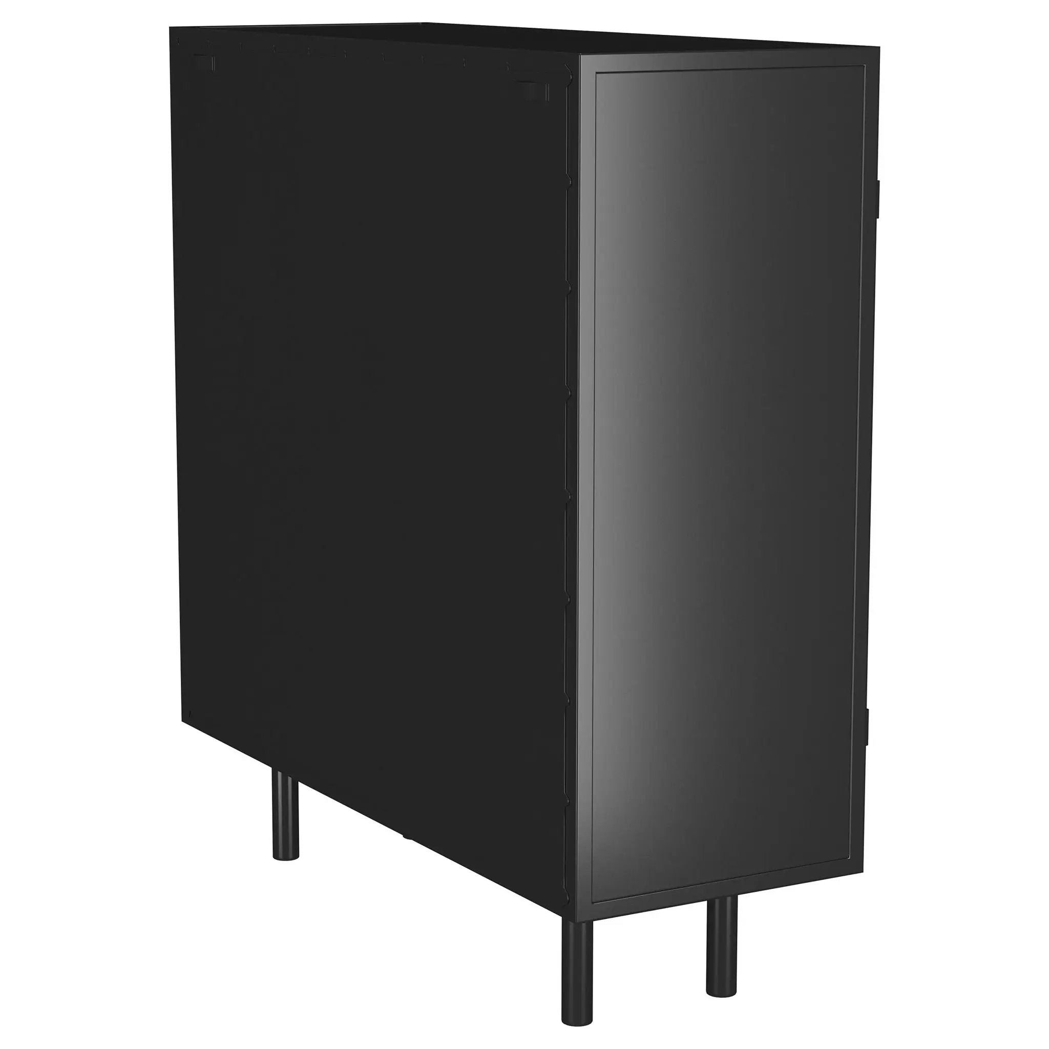 Dalia 2-door Accent Storage Cabinet with Shelving Black by Unique Piece Furniture