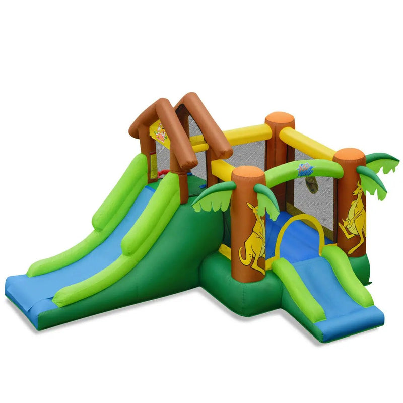 Kids Inflatable Jungle Bounce House Castle including Bag without Blower by DirectDeals