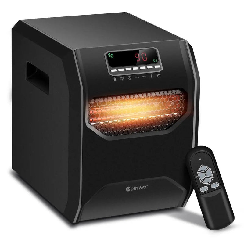 12 H Timer LED Remote Control Portable Electric Space Heater by DirectDeals