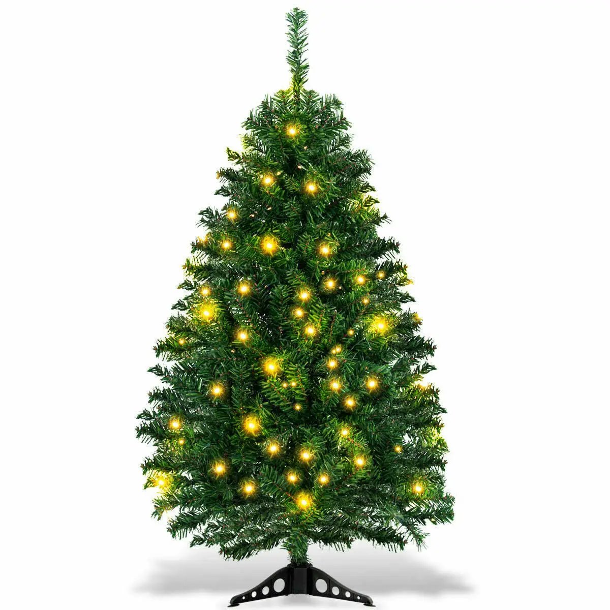 4 Feet Tabletop Artificial Christmas Tree with LED Lights by DirectDeals