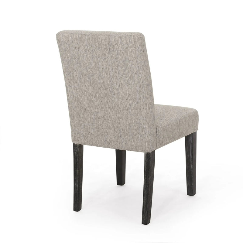 Contemporary Dining Chair with Upholstered Seating and Tapered Legs by HouseOfZazla
