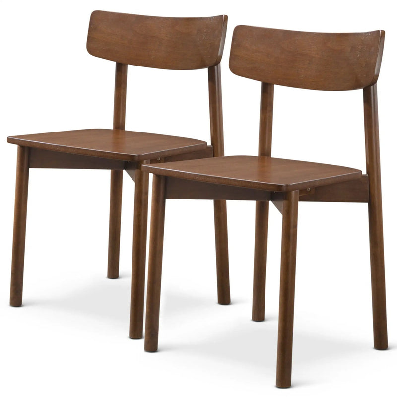 Dining Chair (Set of 2) - Rich Walnut by HouseOfZazla