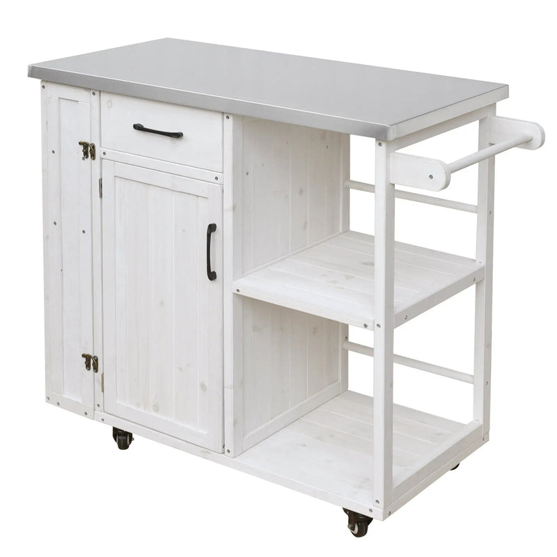 Outdoor Kitchen Island Fir Wood Prep Station by HouseOfZazla