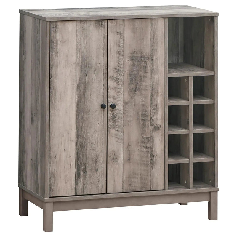 Wine Cabinet With 2 Doors - Gray by HouseOfZazla