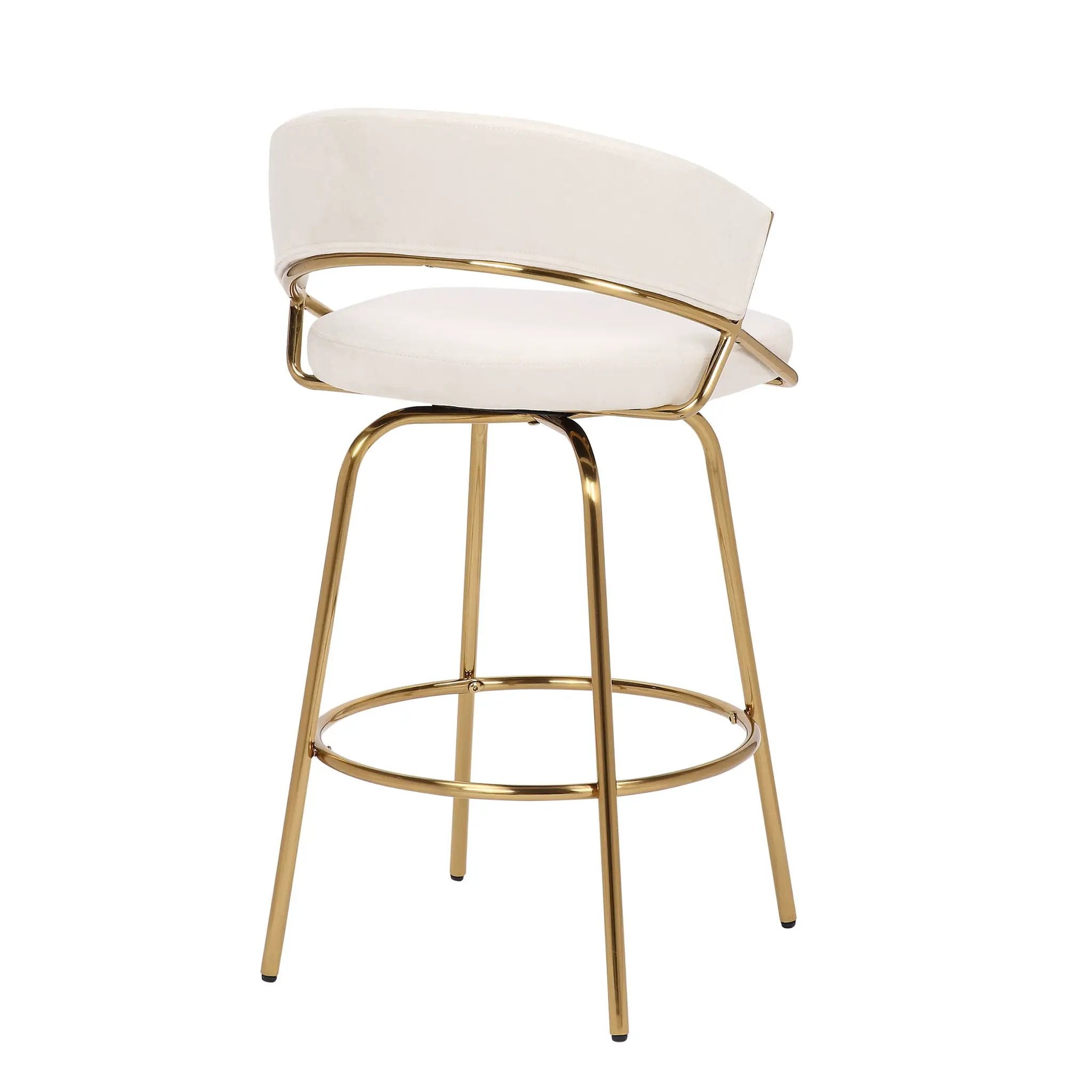 Jie - Glam Fixed Height Counter Stool (Set of 2) by Unique Piece Furniture