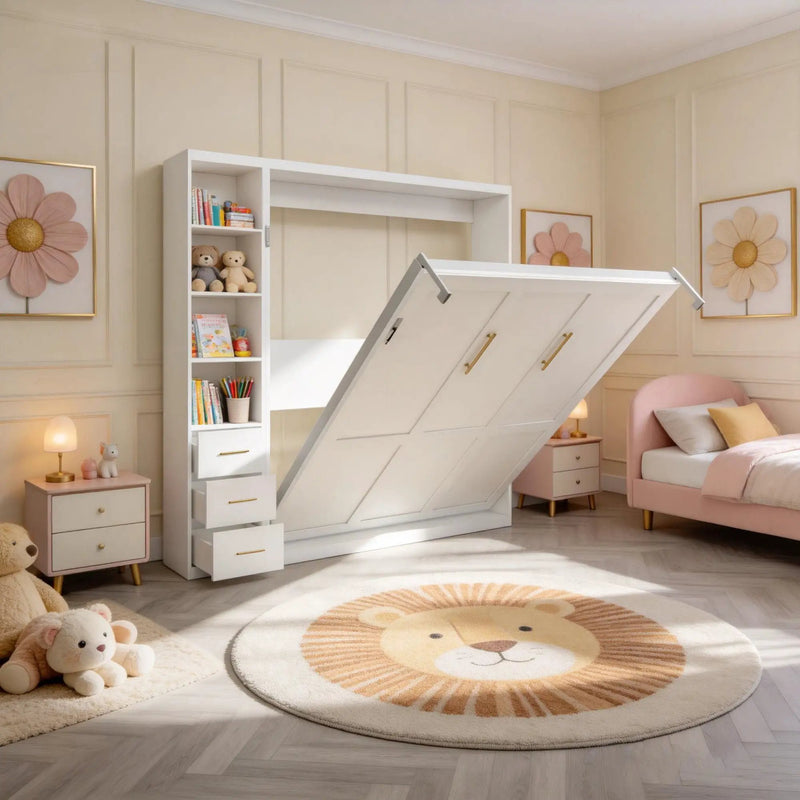 Folding Vertical Murphy Wall Bed by HouseOfZazla