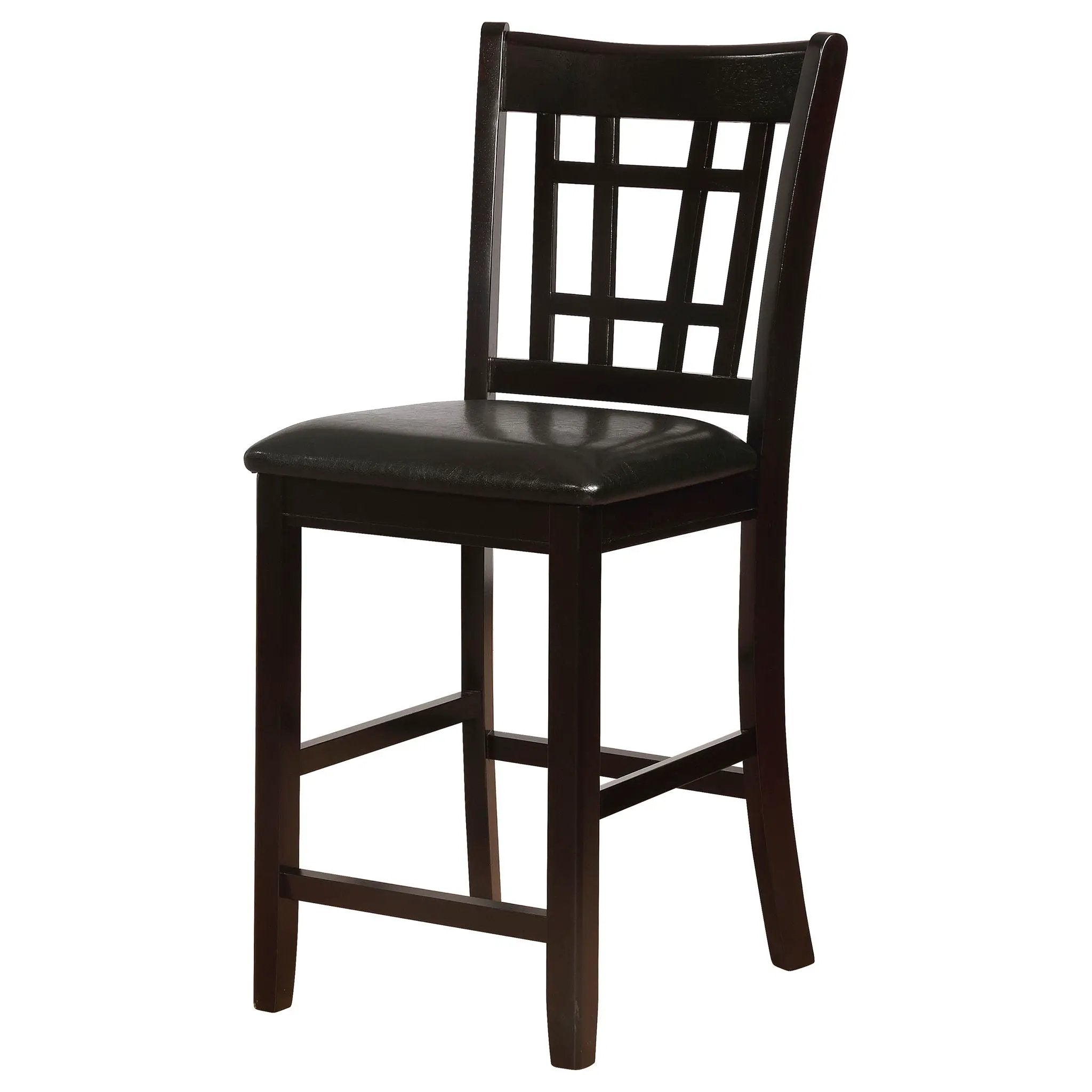 Lavon Wood Counter Height Dining Chair Black and Espresso (Set of 2) by Unique Piece Furniture