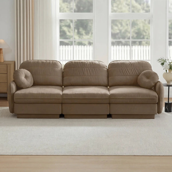 105" Chenille Cloud 3-Seater Sofa, photo 2 of 10