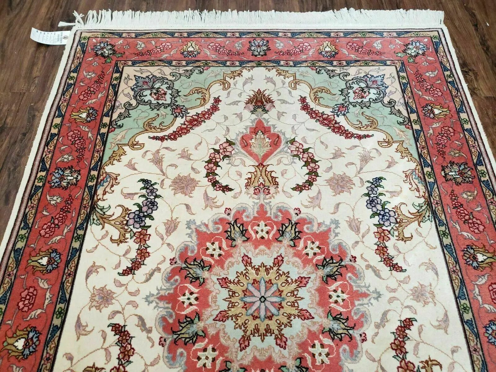 3' 4" X 5' Vintage Handmade Ultra Fine Floral Oriental Turkish Rug Carpet Wow by Jewel Rugs