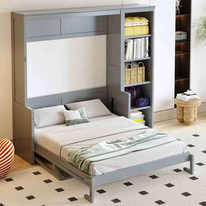 Sturdy Murphy Bed With Desk And Bookshelf by Unique Piece Furniture