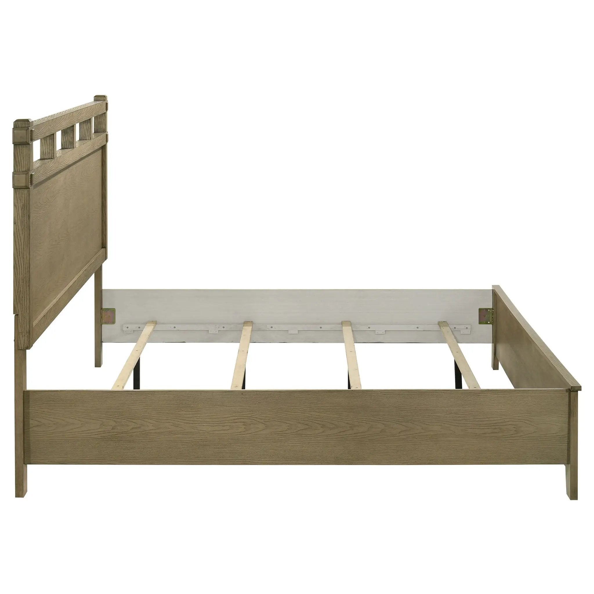 Hazlewood 61-inch Eastern King Panel Bed Vineyard Oak by Unique Piece Furniture