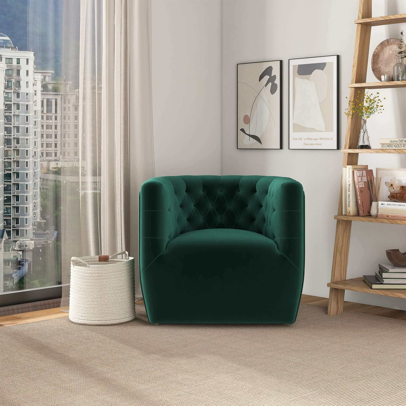 Delaney - Ergonomic Design Swivel Chair by Unique Piece Furniture