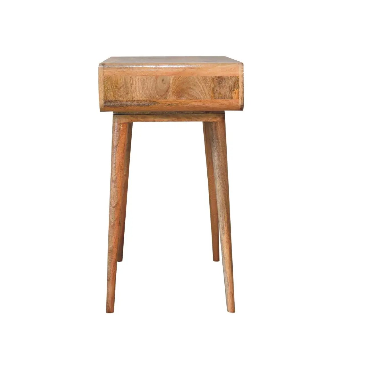 Curved Writing Desk - Oak by HouseOfZazla
