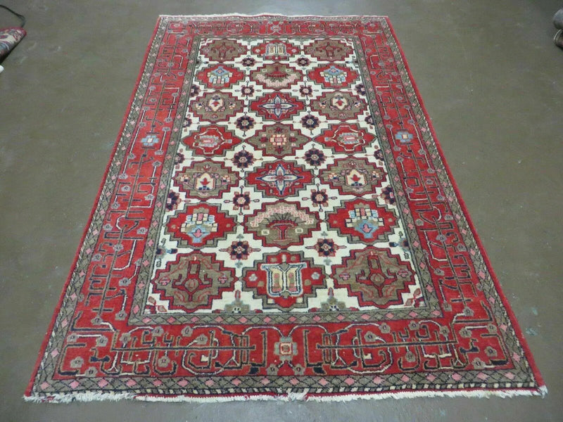 4' X 6' Antique Handmade Turkish Anatolian Wool Rug Vegetable Dyes by Jewel Rugs
