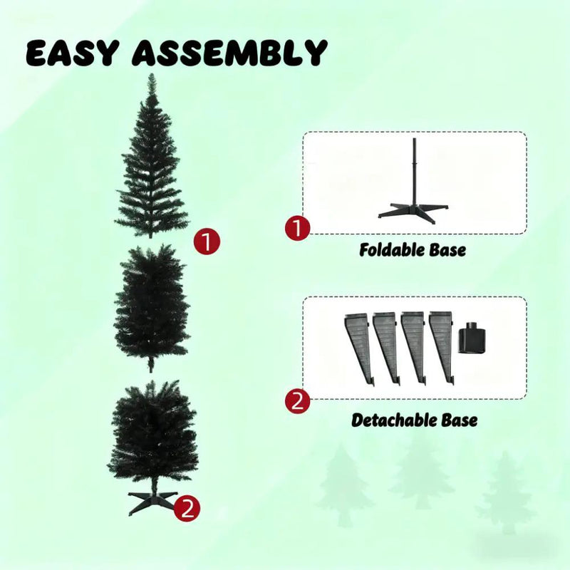 Pencil Christmas Tree with Sturdy Base by HouseOfZazla