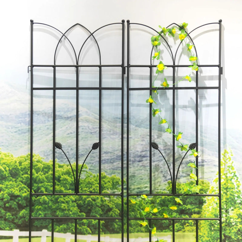 Metal Garden Trellis Rustproof For Climbing Plants Outdoor Flower Support by Unique Piece Furniture