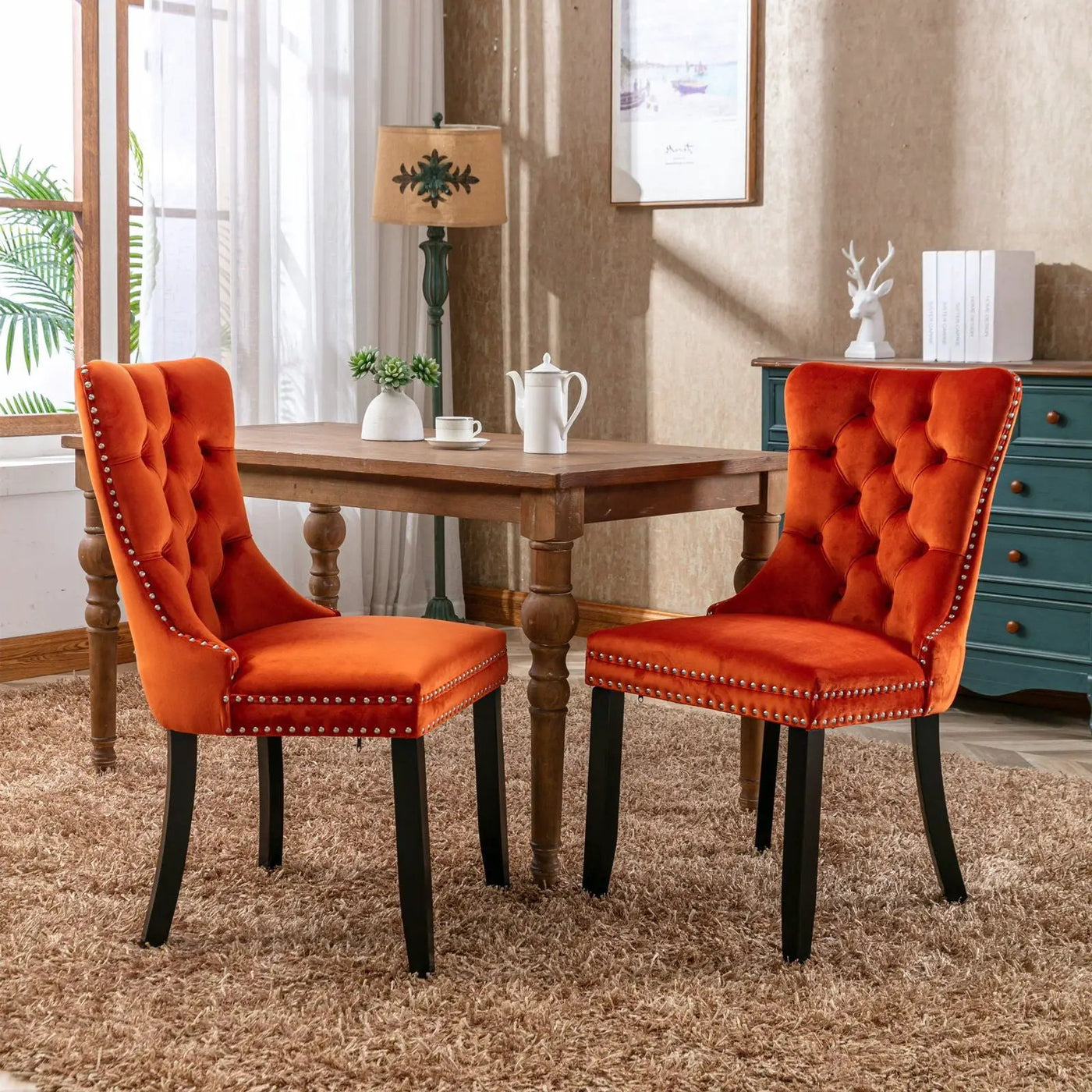 Nikki - High-End Tufted Dining Chair (Set of 2) by HouseOfZazla