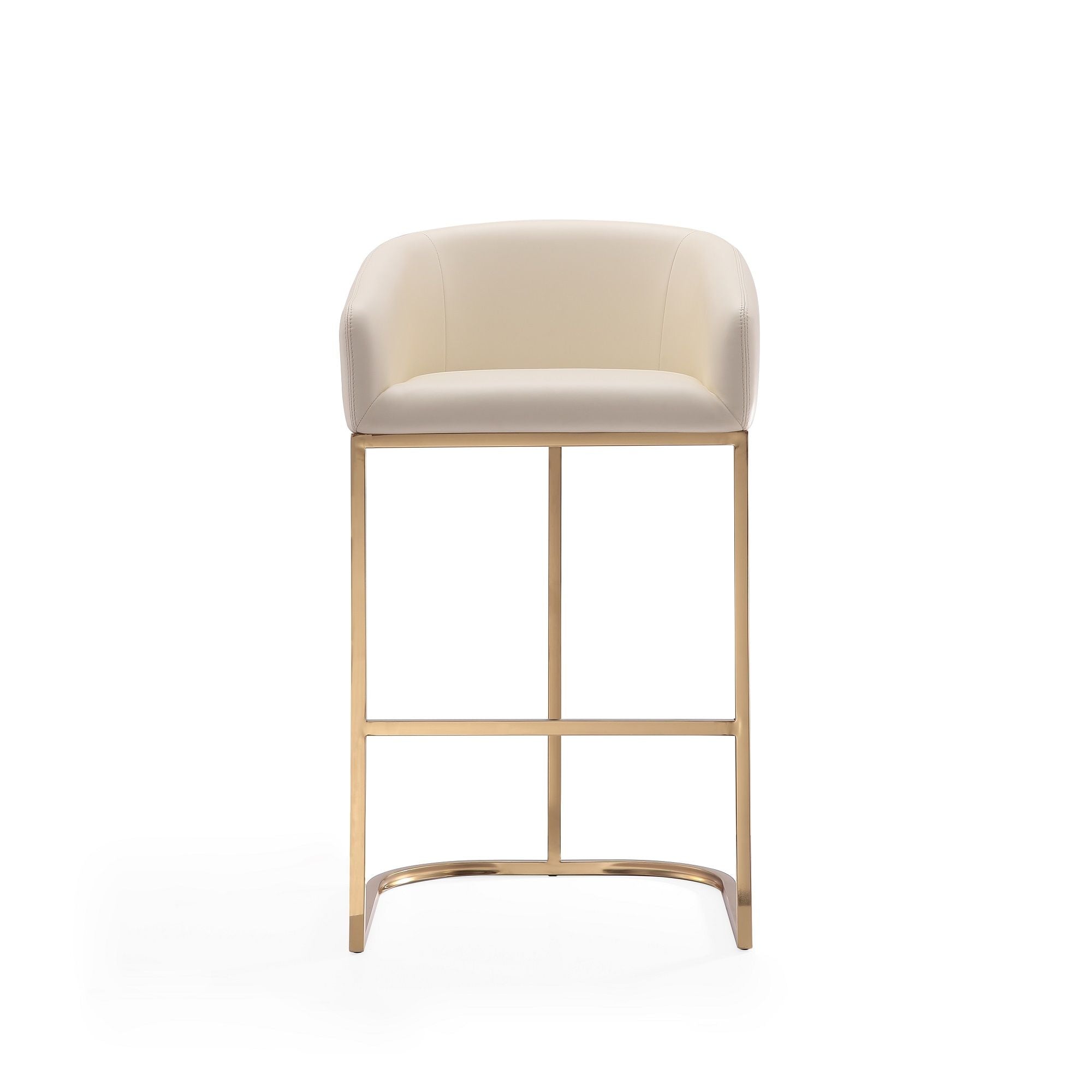 Mid-Century Modern Stool With Steel Base by HouseOfZazla