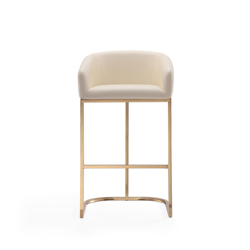 Mid-Century Modern Stool With Steel Base by HouseOfZazla
