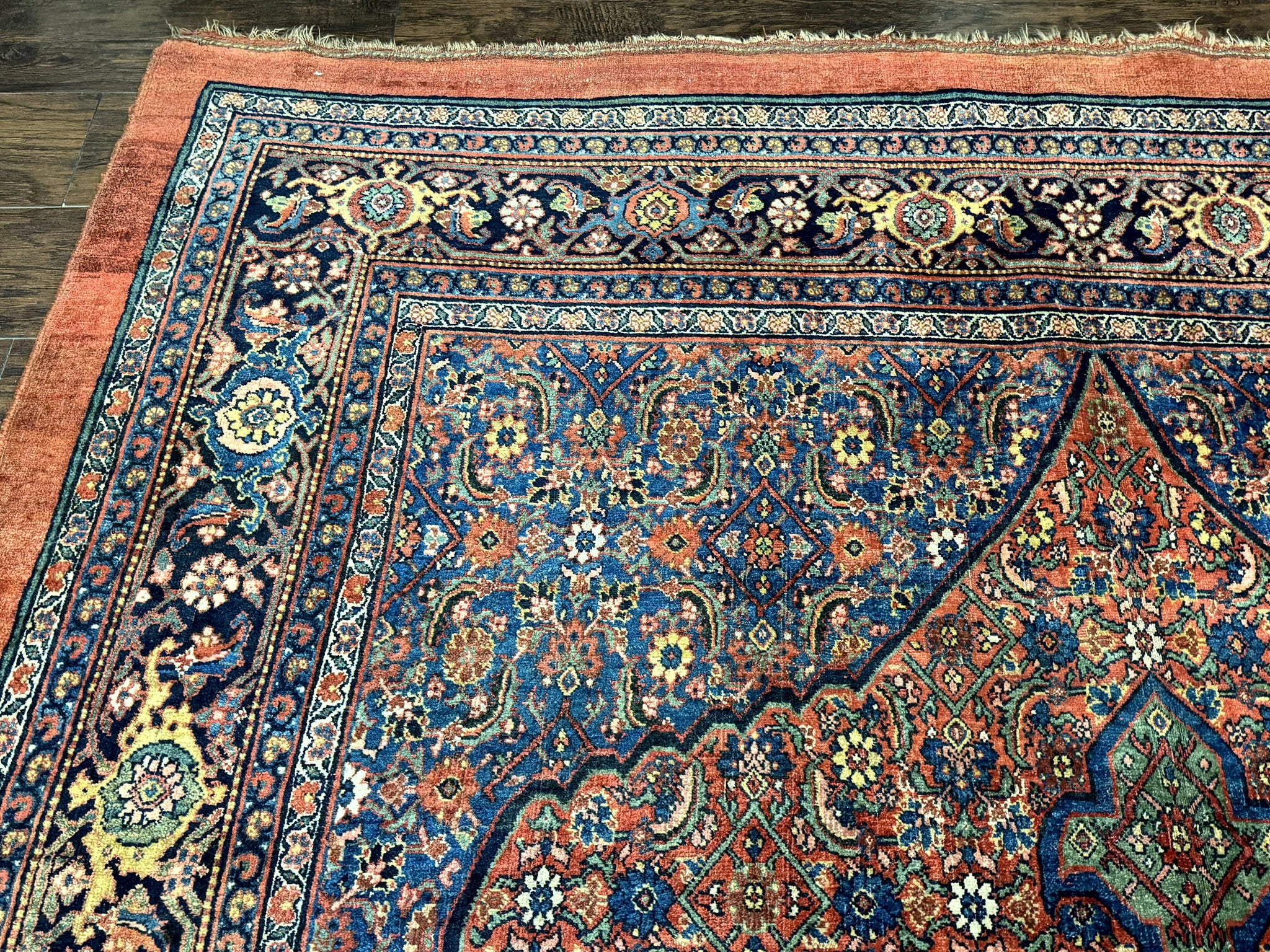 Antique Persian Bijar Rug 7x15 by Jewel Rugs