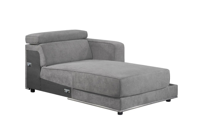 Alwin - Modular Rf Chaise - Dark Gray Fabric by Unique Piece Furniture