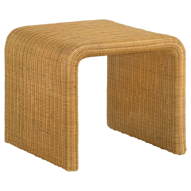 Cahya 2-piece Rattan Coffee and End Table Set Natural by Unique Piece Furniture