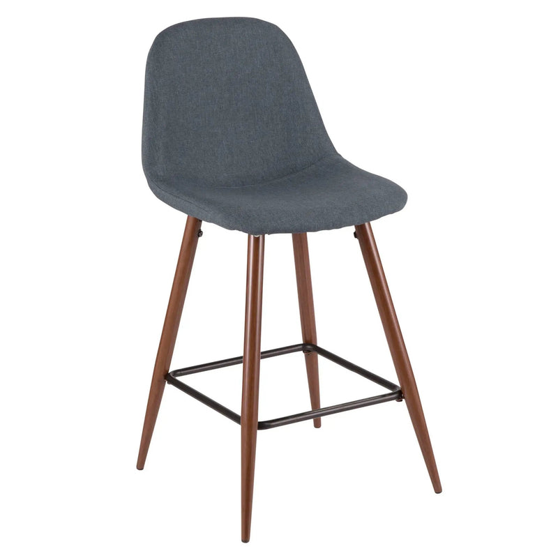 Pebble - Mid Century Modern Counter Stool (Set of 2) by HouseOfZazla