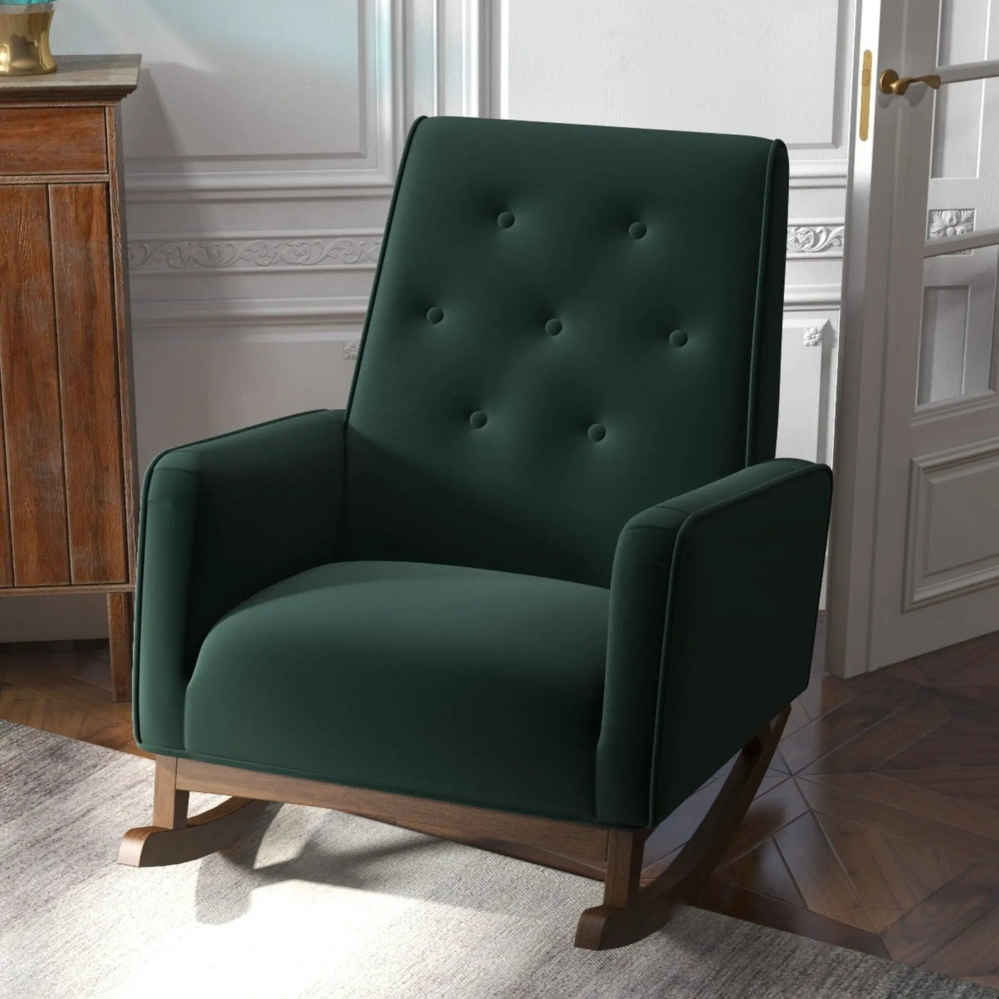 Demetrius - Solid Wood Rocking Chair by HouseOfZazla