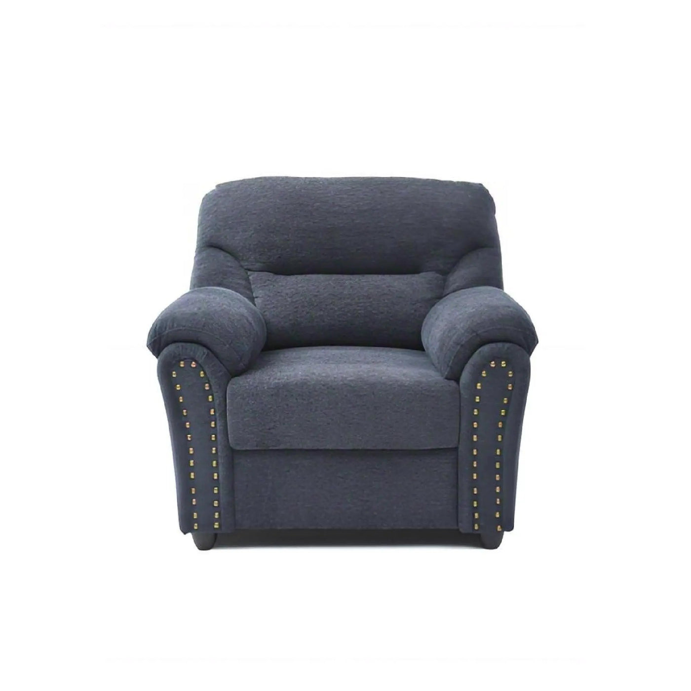 Hamilton - Chair With Hand Applied Nailhead Trim And Pillow Top Arm Cushions by HouseOfZazla