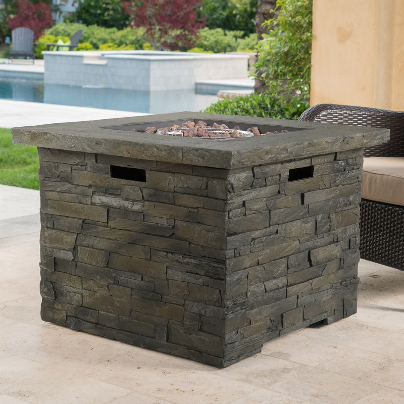 33' SQUARE MGO FIRE PIT - 40000 BTU. by HouseOfZazla