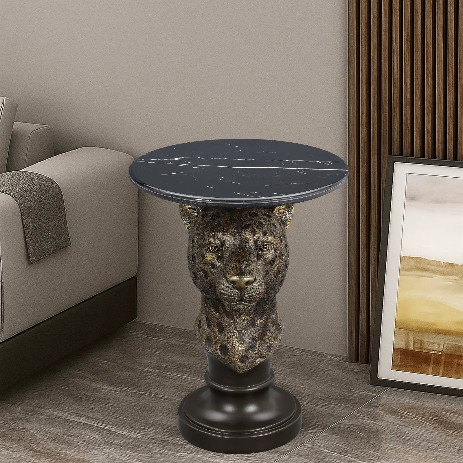 Leopard Head Accent Table by HouseOfZazla
