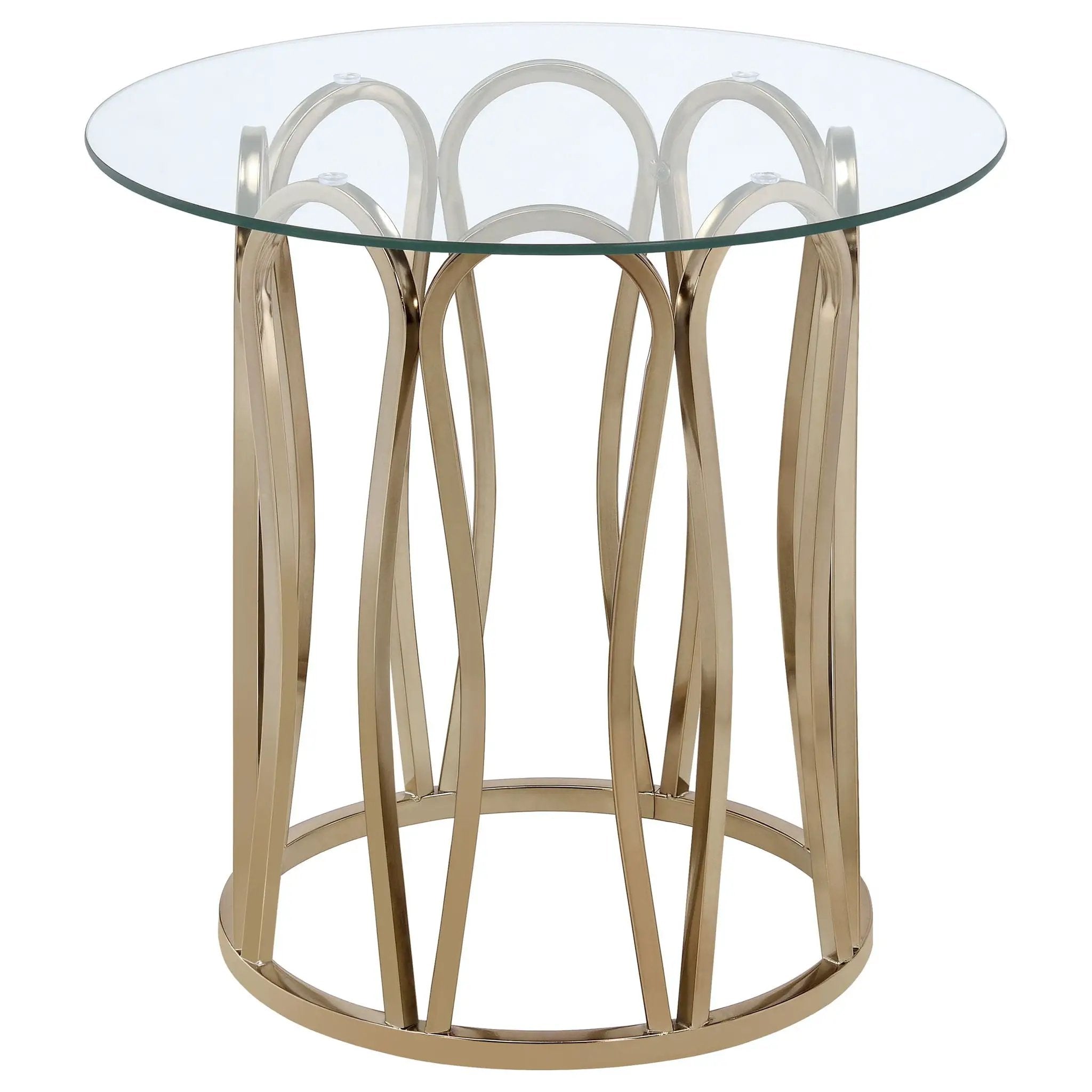 Monett 2-piece Coffee and End Table Set Chocolate Chrome by Unique Piece Furniture