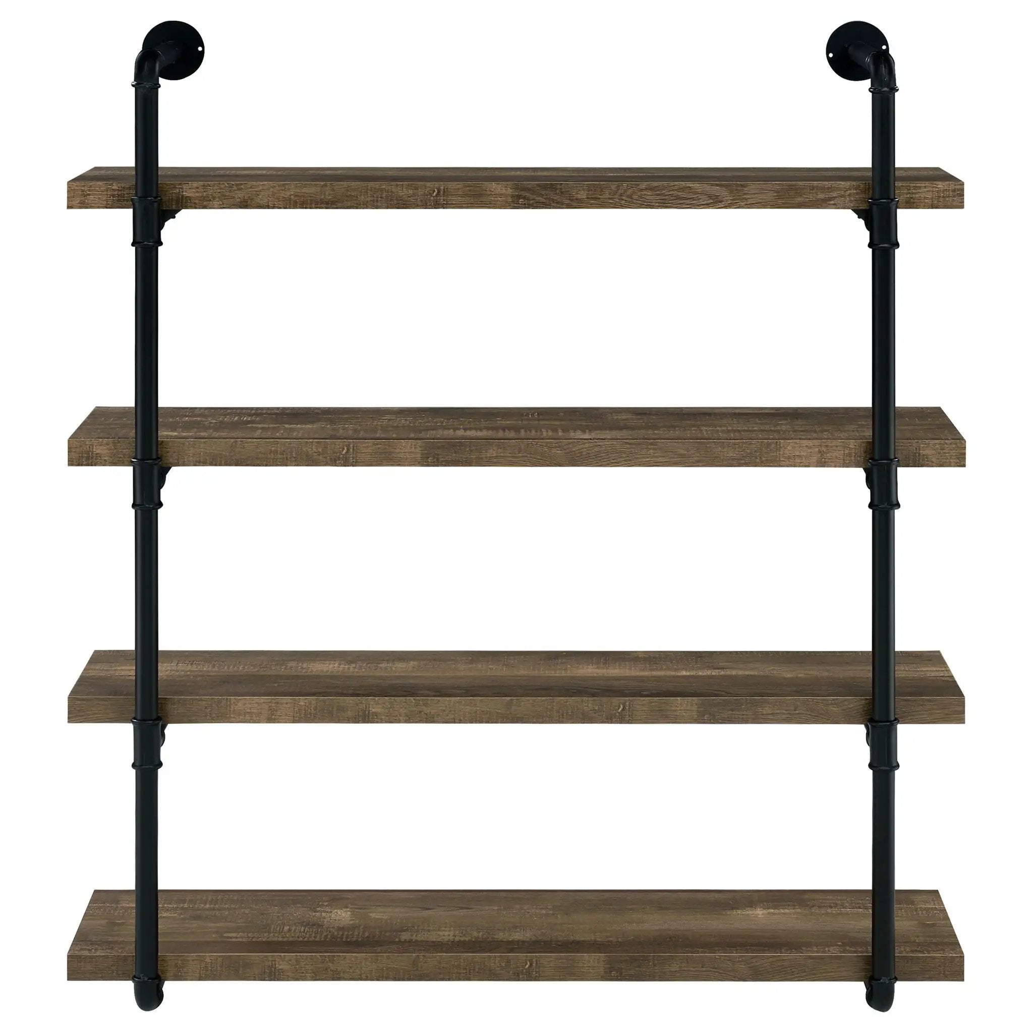 Elmcrest 39-inch 4-shelf Wall Bookshelf Rustic Oak by Unique Piece Furniture