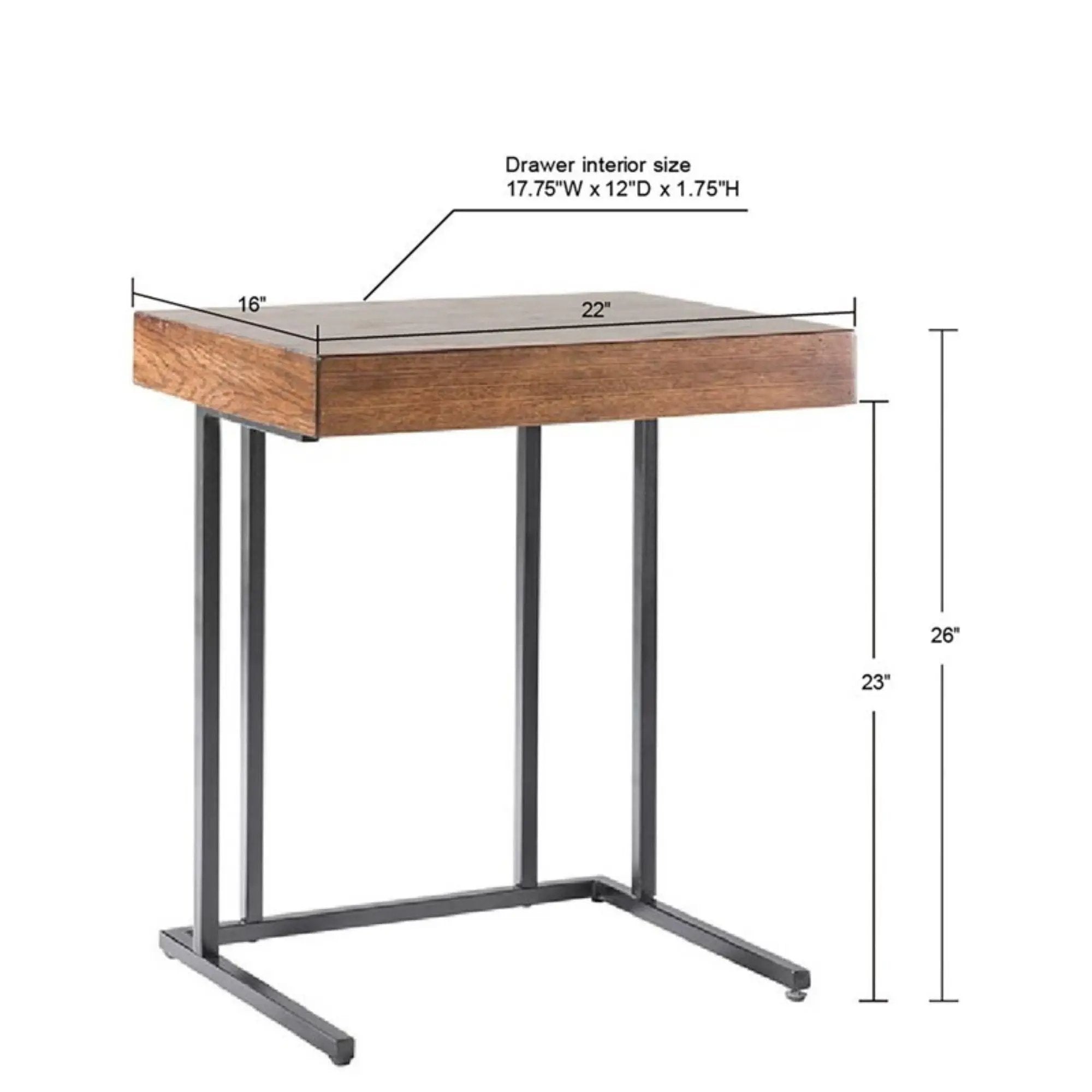Wynn - Pull Up Table With Storage Compartment - Pecan by Unique Piece Furniture