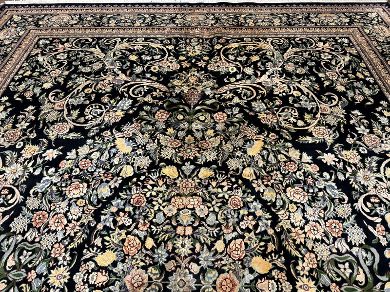 Pak Persian Rug 10x14, Elegant Floral Carpet, Fine 225 KPSI by Jewel Rugs