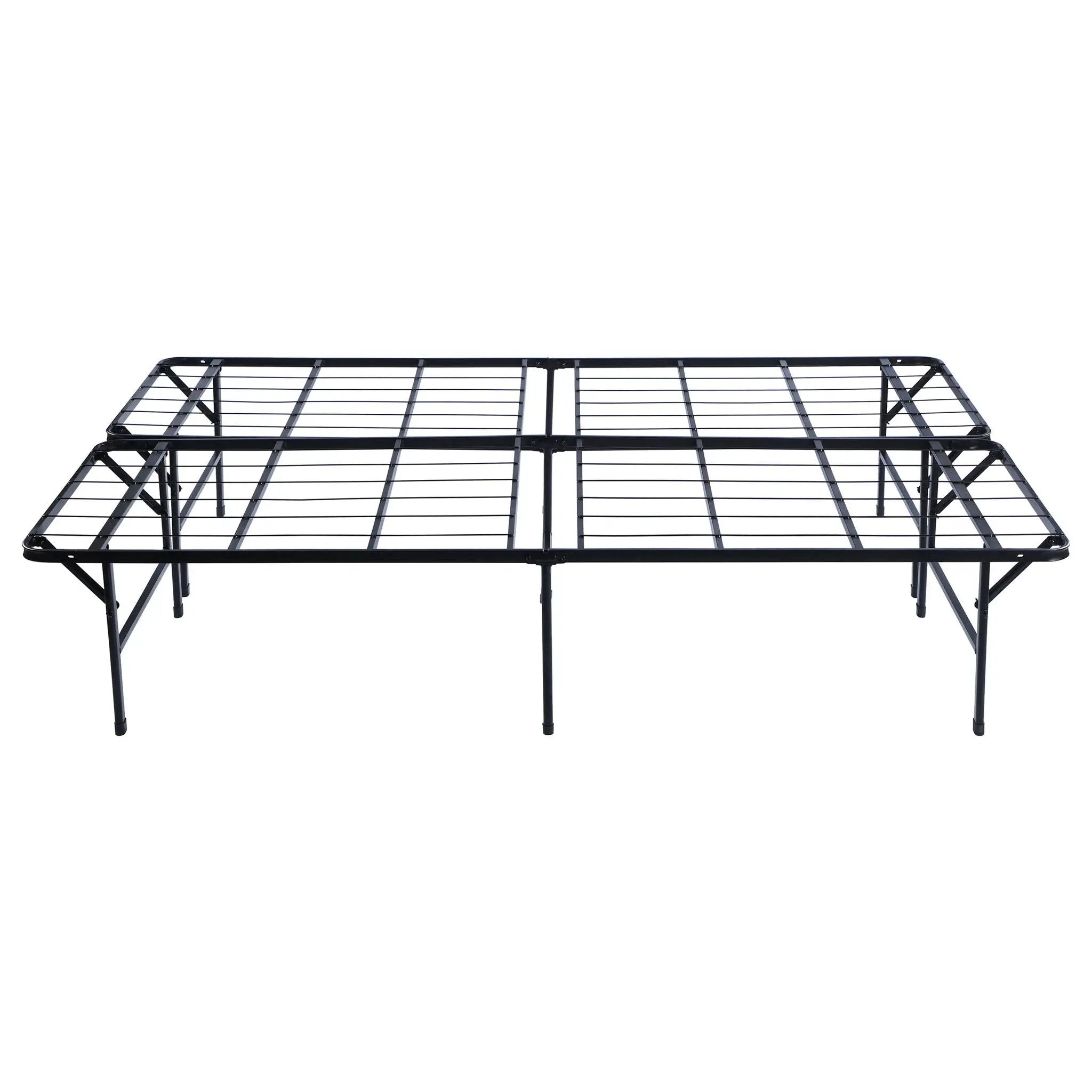 Mabel Metal Queen Mattress Support Platform Bed Black by Unique Piece Furniture