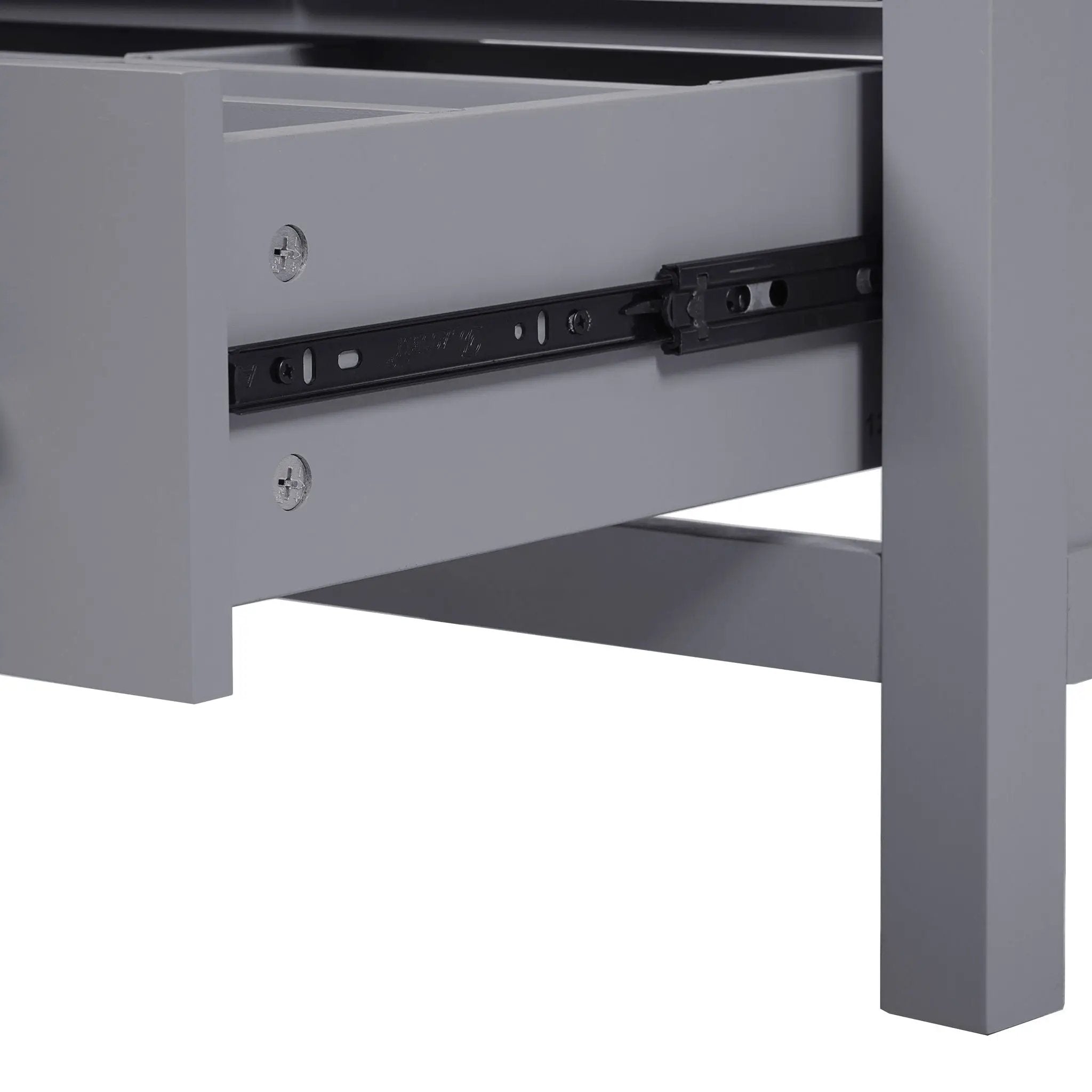 Bathroom Vanity With Integrated Undermount Ceramic Sink, 2 Doors And 1 Drawer, Soft Close Hinges