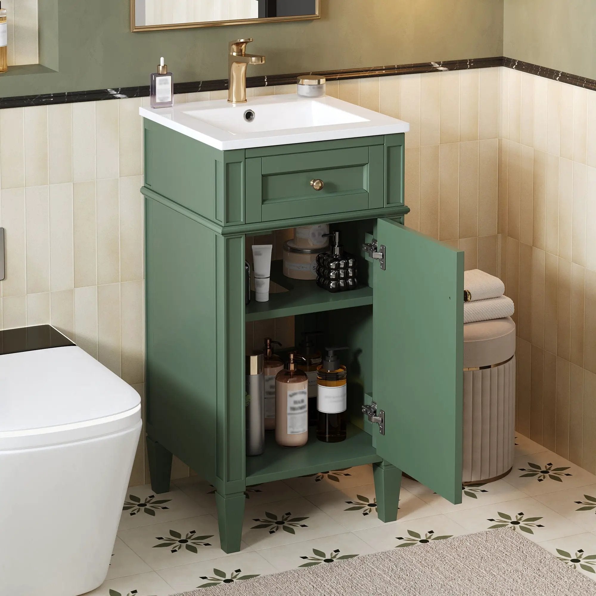 French Style Bathroom Vanity With Sink by Unique Piece Furniture