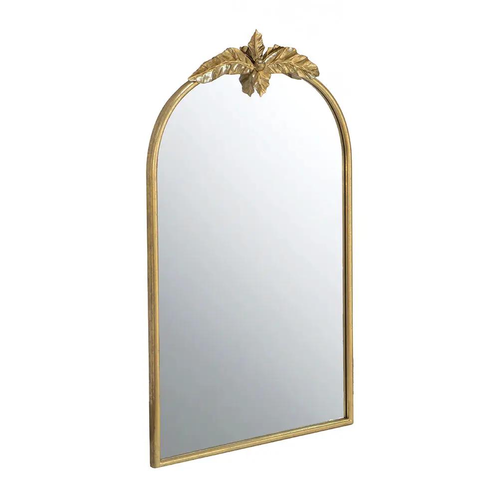 Arched Wall Mirror With Metal Frame, Wall Mirror For Living Room by HouseOfZazla