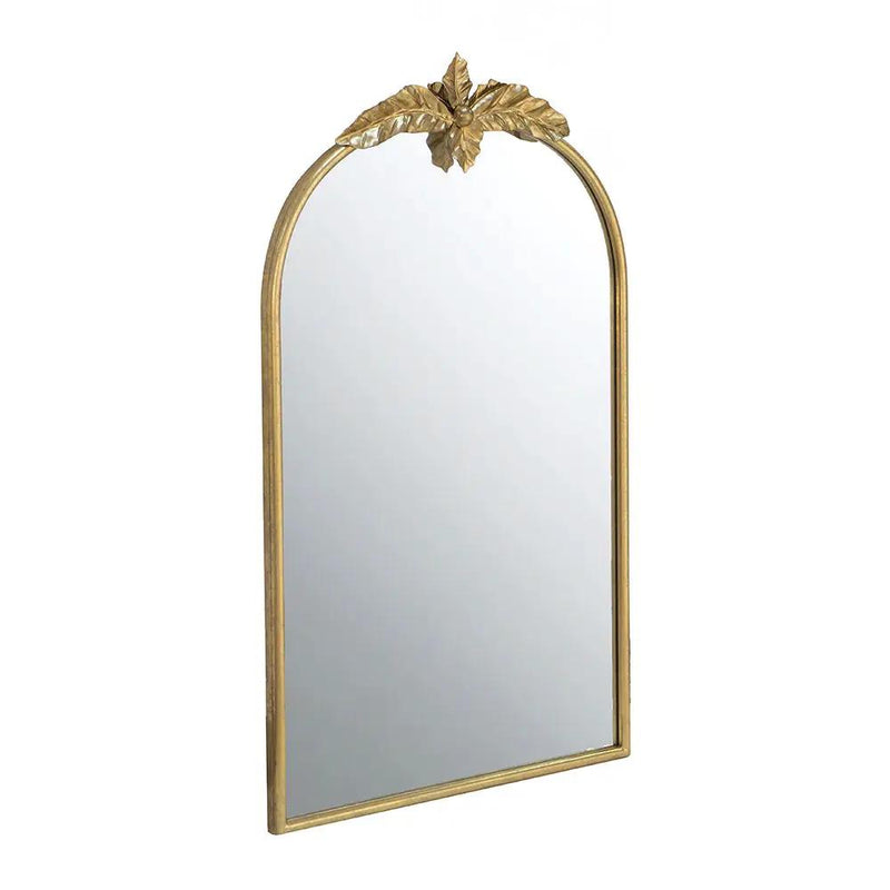 Arched Wall Mirror With Metal Frame, Wall Mirror For Living Room by HouseOfZazla