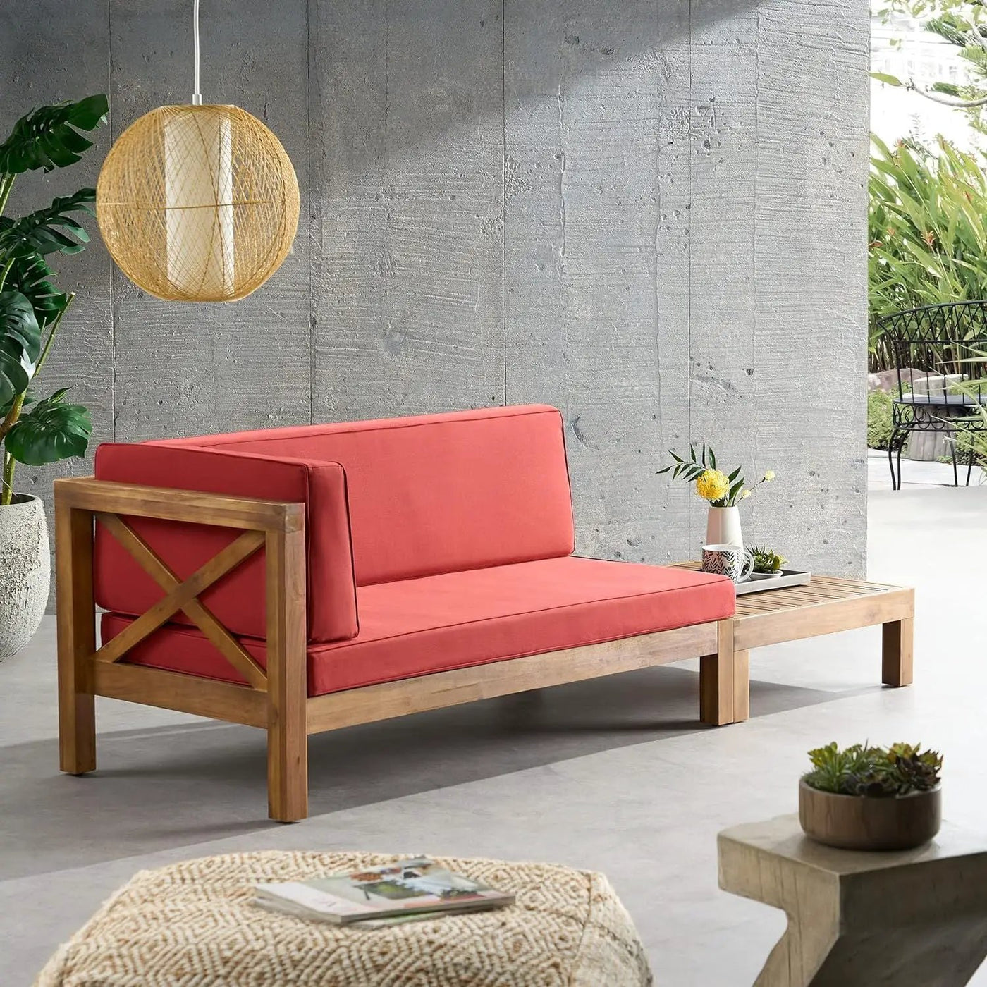 Brava X Back Corner Bench With Coffee Table by HouseOfZazla