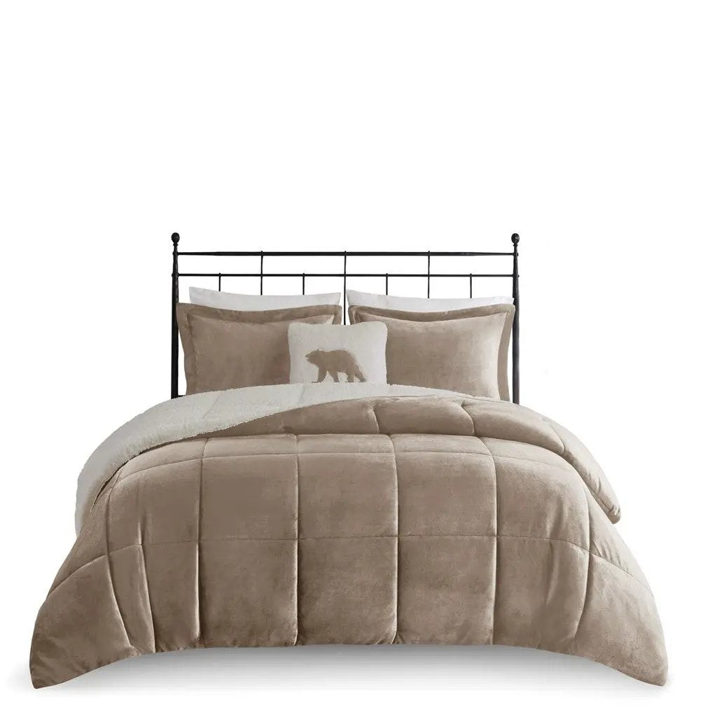 King Plush to Sherpa Down Alternative Comforter Set by HouseOfZazla