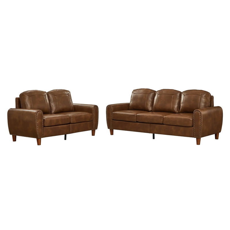 Breathable Faux Leather Sofa For Living Room by HouseOfZazla