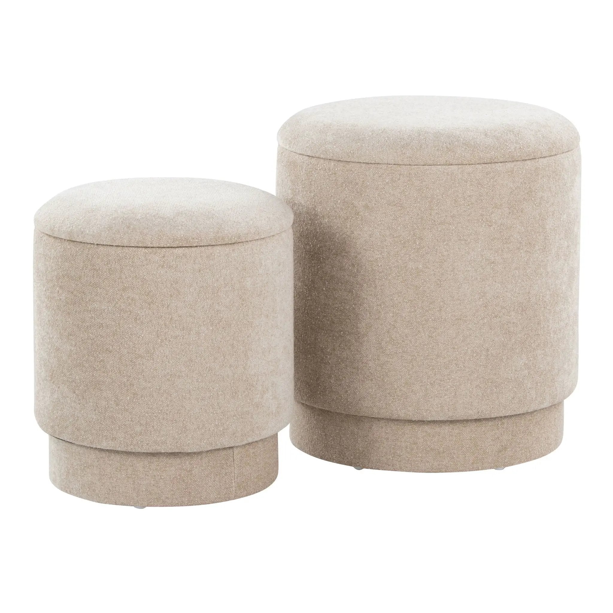 Marla - Upholste Contemporary Ottoman Set by Unique Piece Furniture