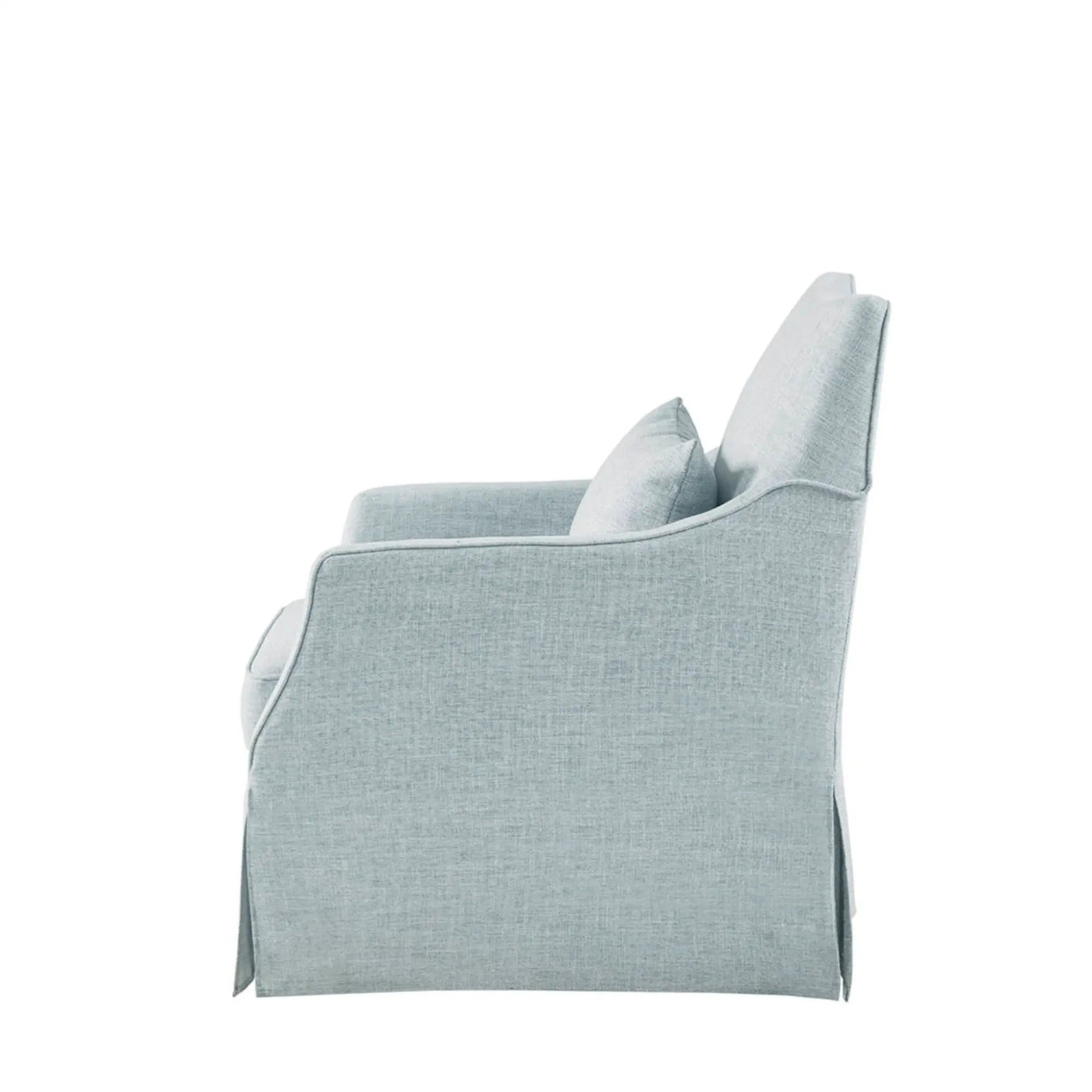 Traditional Design London Skirted Swivel Chair by HouseOfZazla