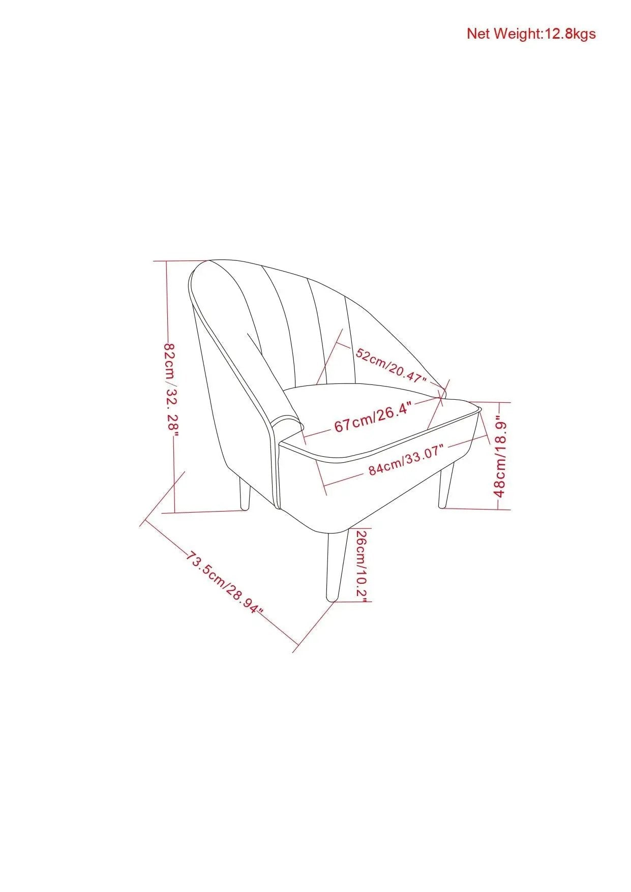 Harrah - Upholstered Accent Chair by HouseOfZazla